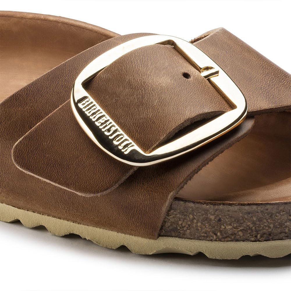 Birkenstock Madrid Big Buckle Oiled Leather Sandals 38