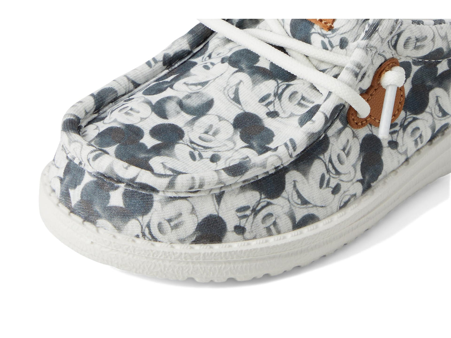 HEYDUDE Kids Men's Wally Mickey Mouse Print (Toddler) Grey Multi 8 Toddler Medium