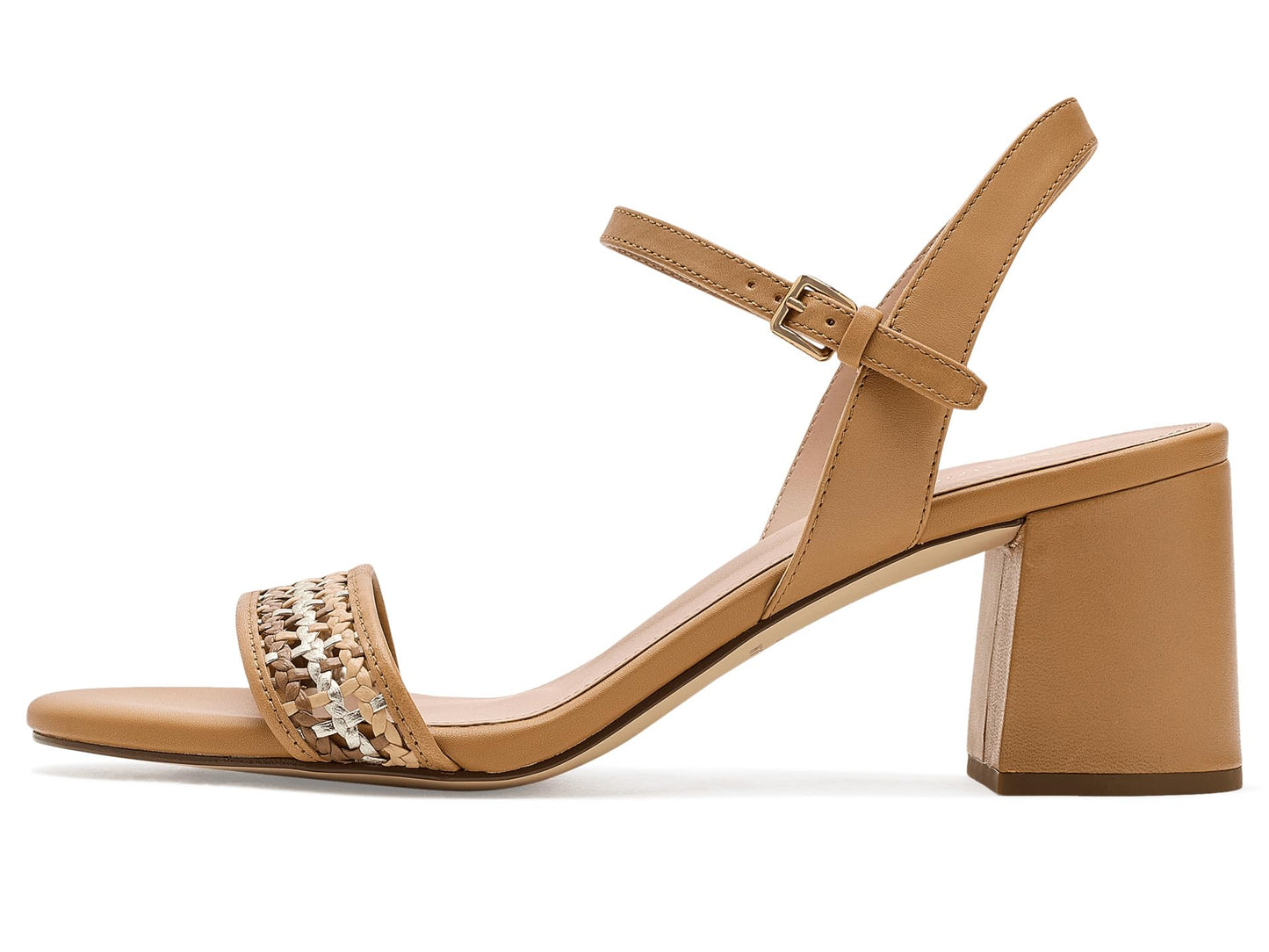 JOSIE BLOCK HEEL SANDAL (65MM), BRITISH TAN LEATHER, 8-B US