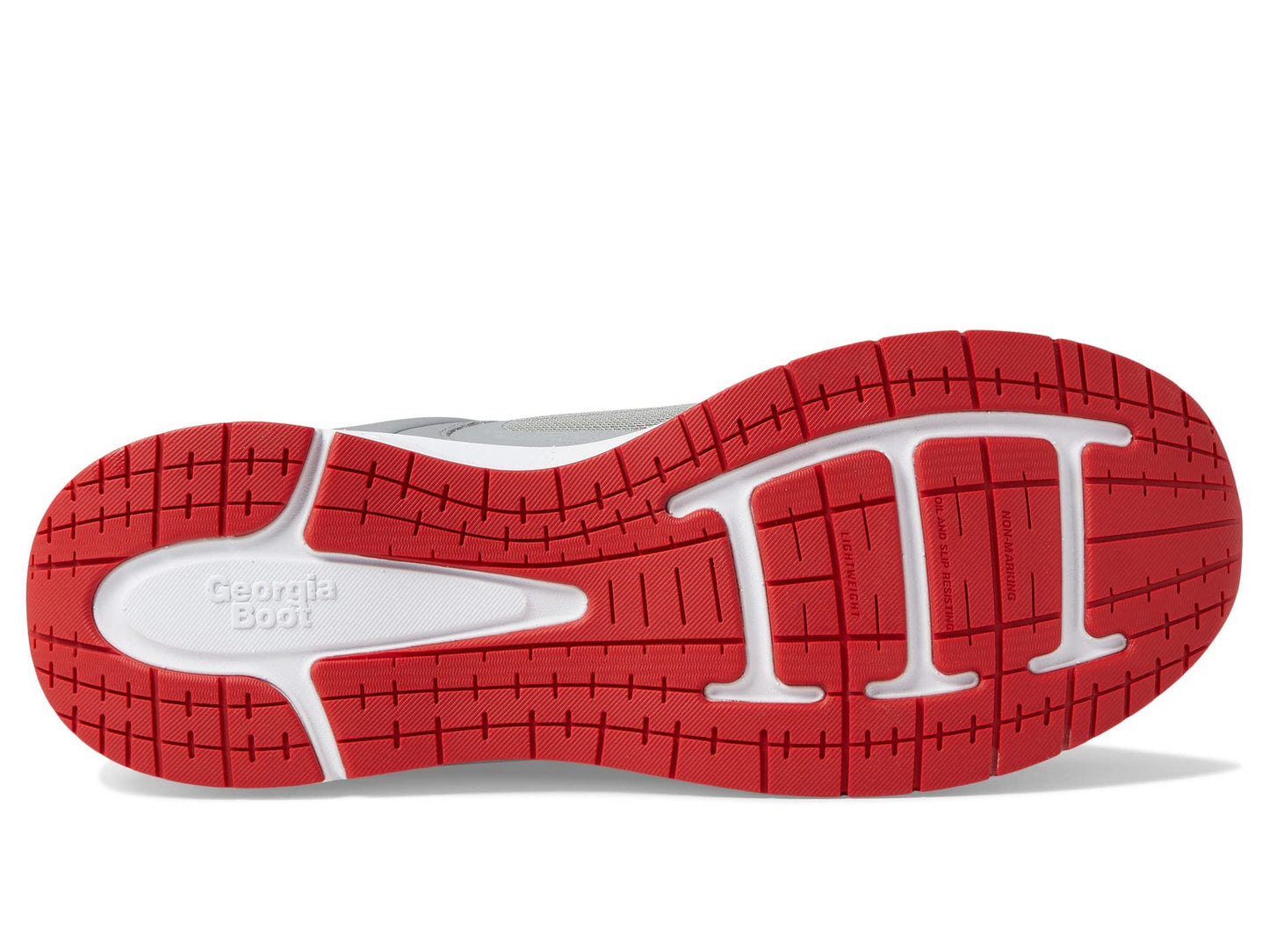 GEORGIA BOOT , Grey Red, Size 8.5(M)