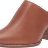 Madewell Harper Mule for Women - Leather Upper, Stacked Block Heel, and Cushioned Footbed Footwear - English Saddle 8.5 M