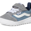 Vans Kids UltraRange 66 V (Toddler) Sneaker, Gray/White/Blue, 8 US Unisex
