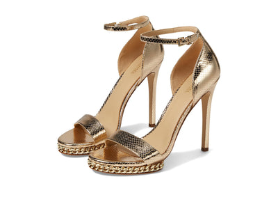 Michael Kors Jordyn Chain Platform Pale Gold 9.5 M