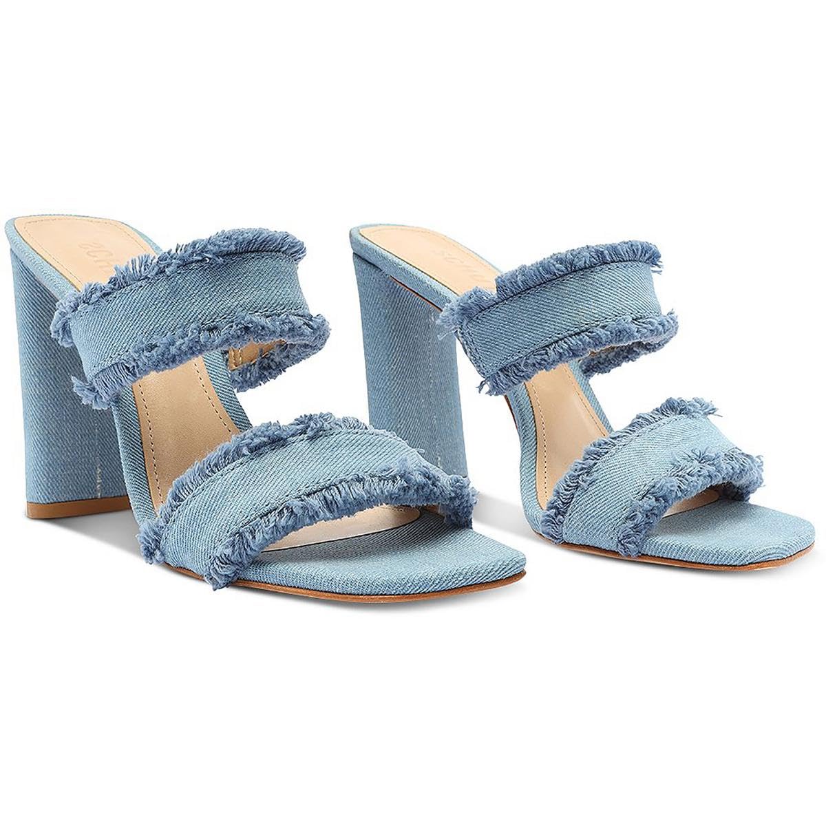 Schutz Women's Amely Sandal, Azul/Summer Jeans, 7