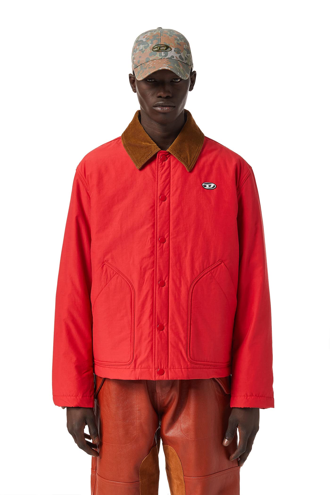Diesel W-Yule Winter Jackets Man Red