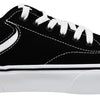 Vans Women's Seldan Platform Sneaker, Canvas Black/White, 8 M US