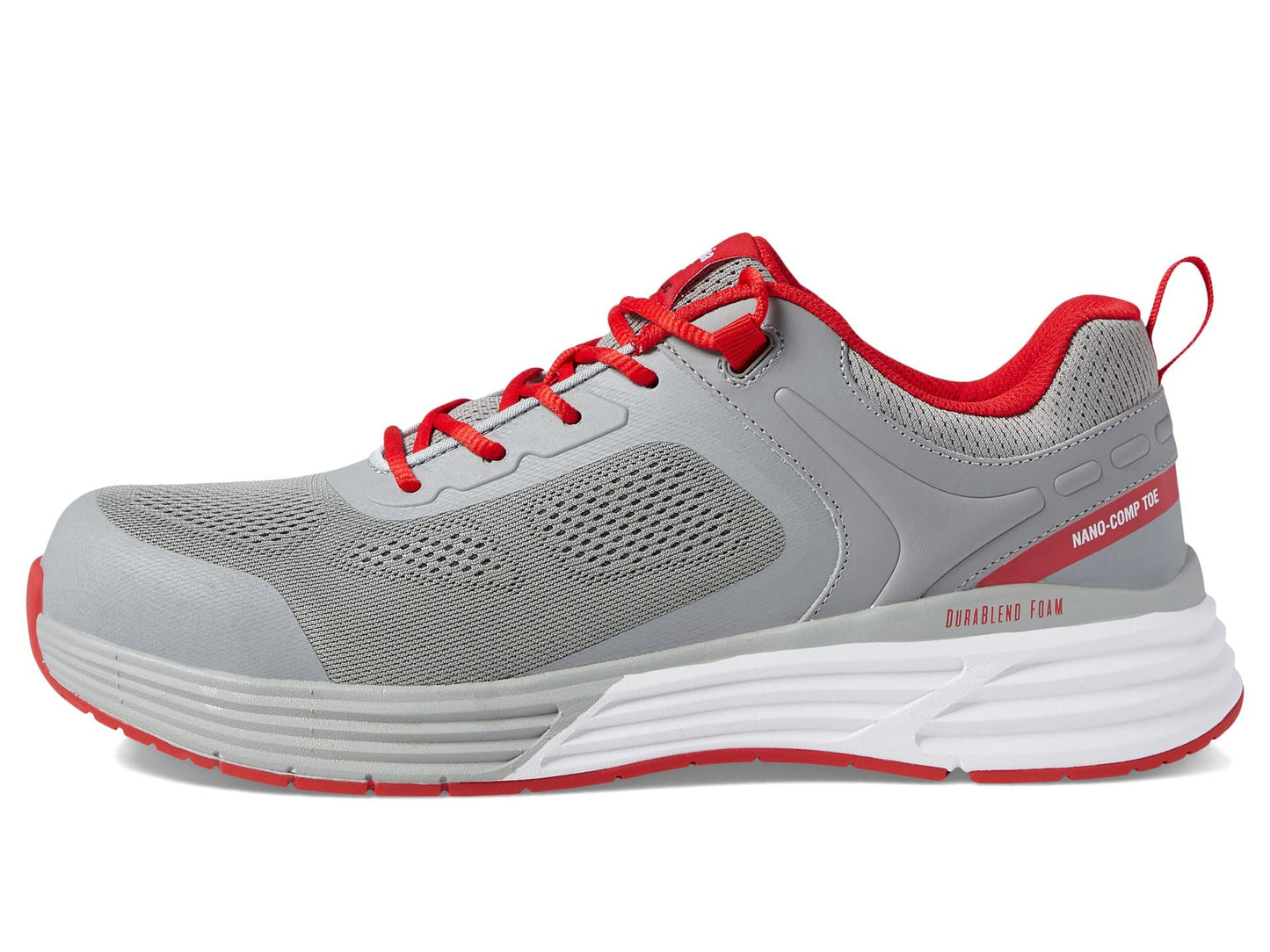 GEORGIA BOOT , Grey Red, Size 10(M)