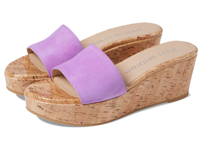 Stuart Weitzman Summer Wedge Lilac 10.5 B