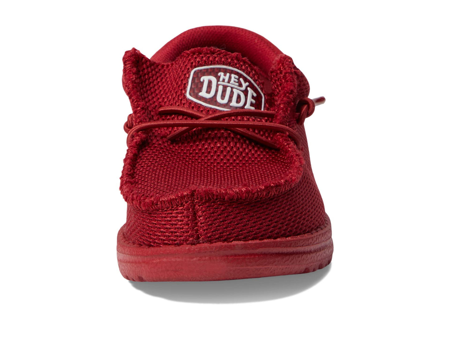 Hey Dude® Kids Wally Funk Mono Toddler Shoes – Textile Construction – Foam Insole – Round Toe Red 5 Toddler Medium