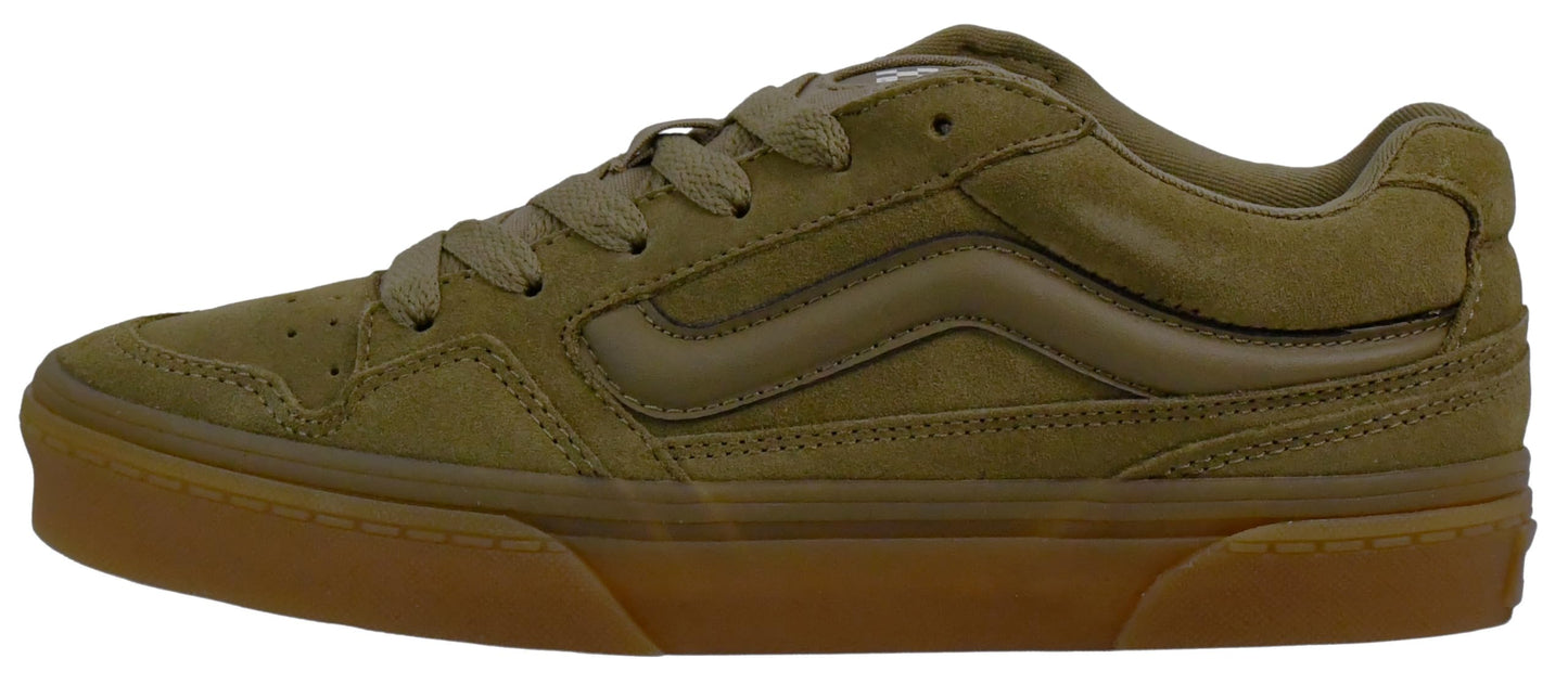 Vans Women's Caldrone Sneaker, Translucent Gum Gothic Olive, 7.5 M US