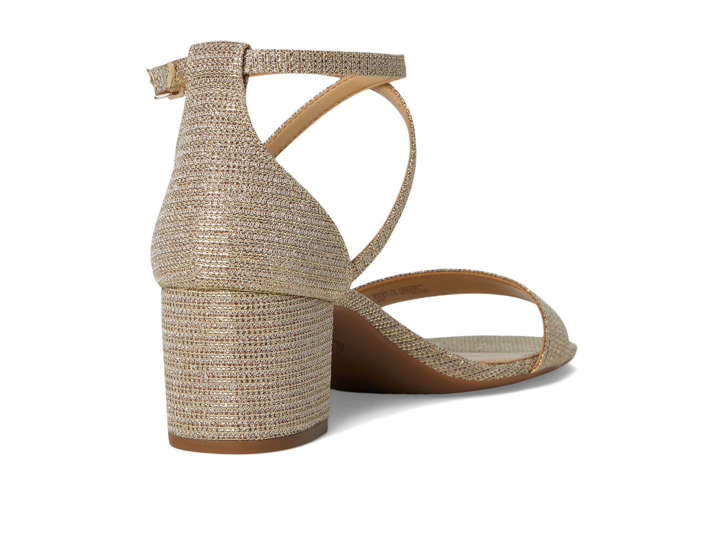 Michael Kors Women's Serena Flex Sandal, Pale Gold/Glitter, 5.5