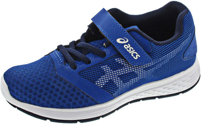 ASICS Pre-School Girls' Patriot 10 Sports Running Shoes - Blue Imperial White 402, 11