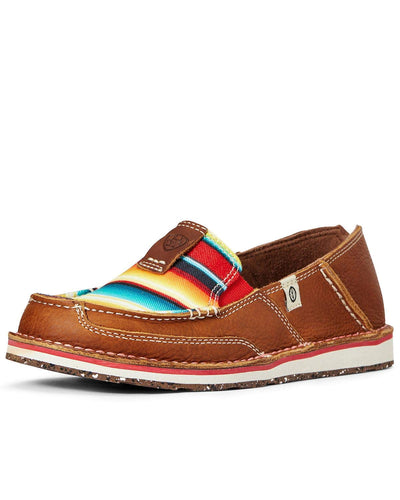 ARIAT Women's Serape Eco Cruiser Shoes Moc Toe Brown 8.5 M