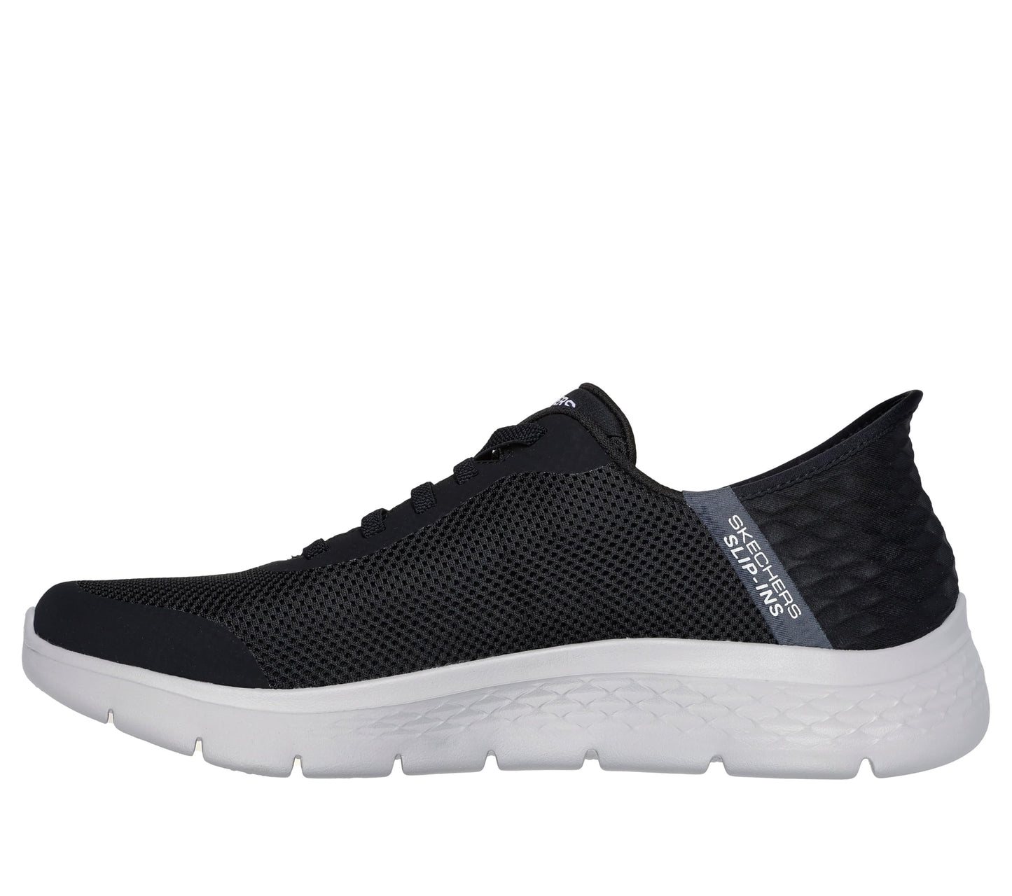 Skechers Men's Go Walk Flex Hands Up Hands Free Slip-Ins Sneaker, Black/Grey, 9.5