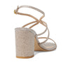 Stuart Weitzman Barelythere 75 Block Sandal Poudre 7 B