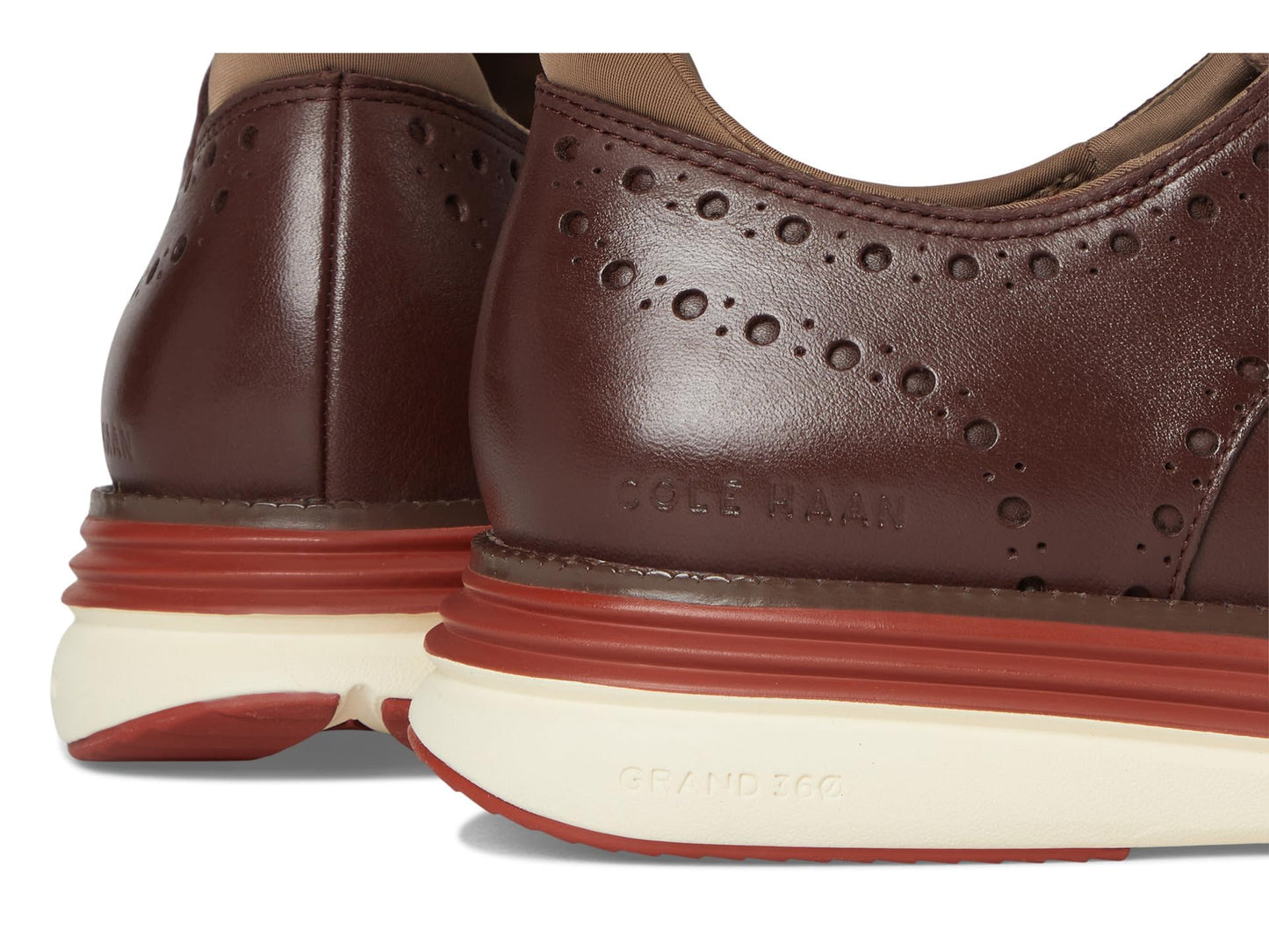 Cole Haan Men's Original Grand Ultra Wing Tip Oxford Deep Mahogany/Red Ochre/Irish Coffee Waterproof 15 Wide