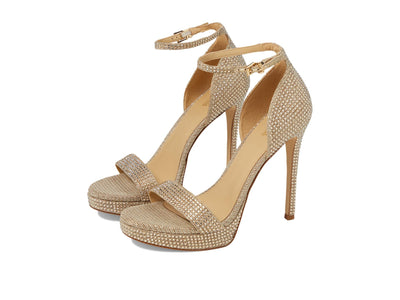 Michael Kors Jordyn Platform Sandal Silver 6 M