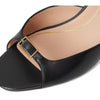 Cole Haan Women's Annalise Buckle Sandals, Black Leather, 7-B US
