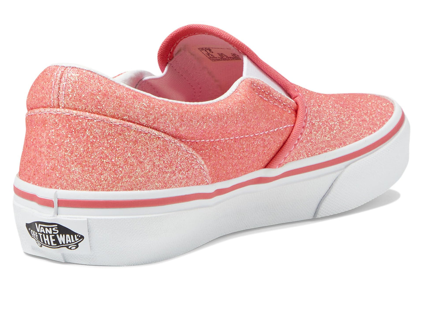 Vans Kids Unisex Classic Slip-On (Little Kid) Glitter Pink 12 Little Kid M