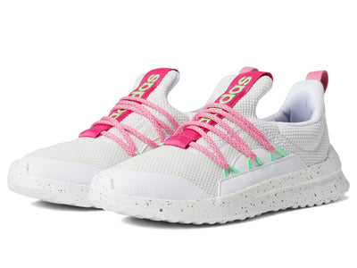 adidas Girl's Lite Racer Adapt 5.0 (Little Kid/Big Kid) White/Grey One/Bliss Pink 7 Big Kid M