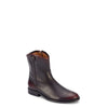 Frye Melissa Button Short 2 Boots for Women Made from Italian Leather with Antique Brass Hardware, Lining, and Outsole – 7” Shaft Height, Black/Scarlet - 8.5M