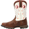 Durango® Maverick™ Women's Steel Toe Waterproof Western Work Boot, Sable Brown White, Size 8.5(M)