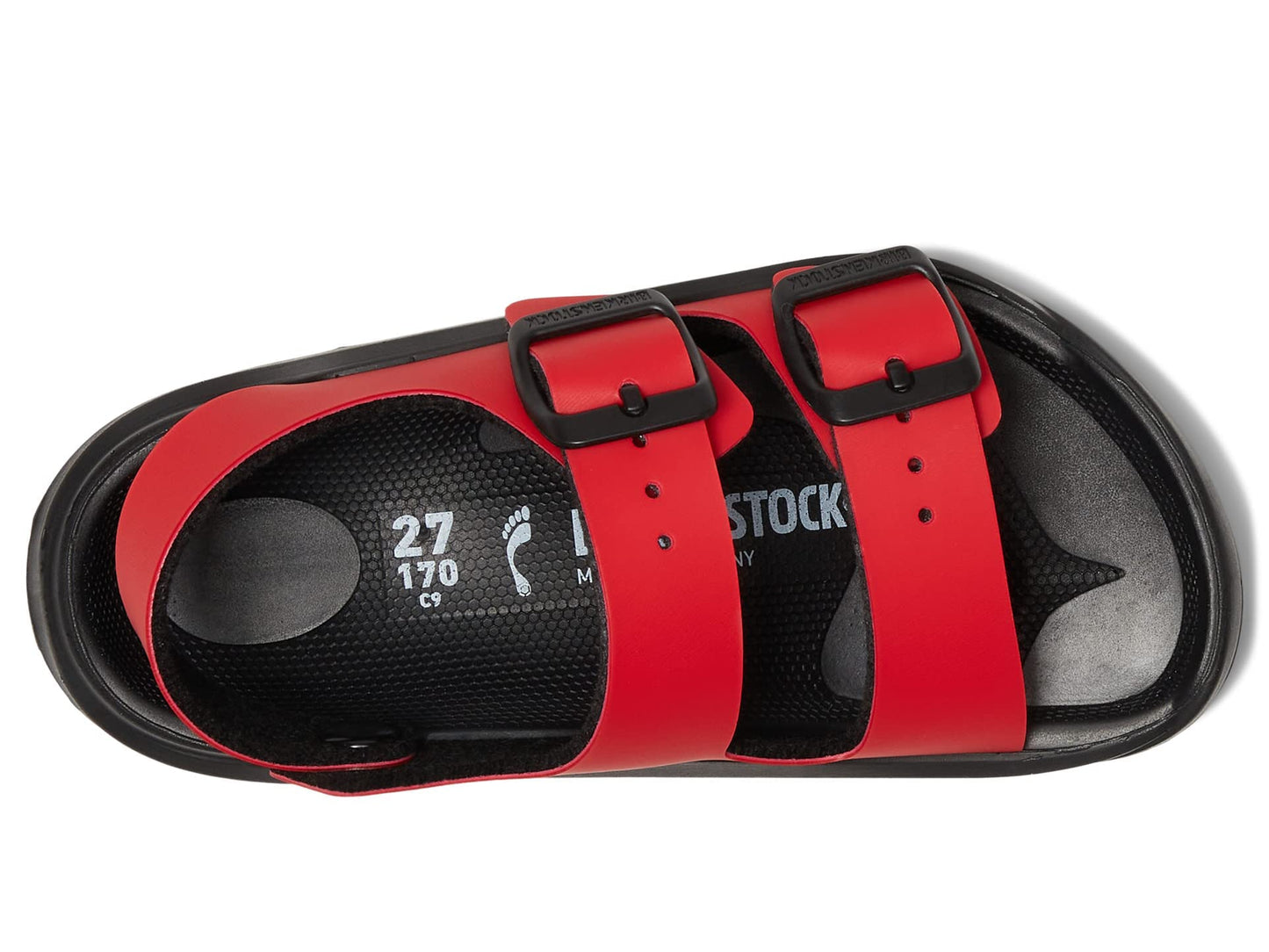 Birkenstock Mogami (Toddler/Little Kid/Big Kid) Active Red Birko-Flor EU 33 (US 2-2.5 Little Kid) Narrow