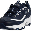 Skechers Women's D`Lites- Fresh Start Shoes, Navy, 7.5 M
