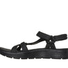 Skechers Performance Women's GO WALK FLEX SANDAL - SUBLIME,Black/Black,12