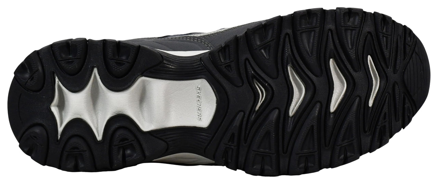 Skechers Men's Afterburn Wonted Memory Fit Slip-On Trainer, Navy/Grey, 14 W US