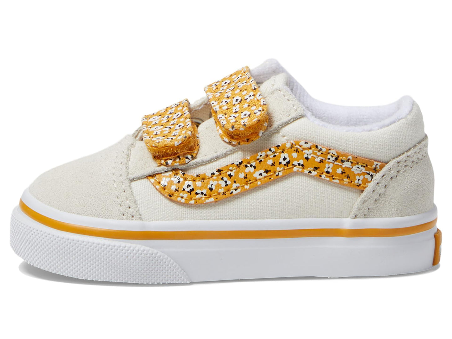 Vans Kids Old Skool V (Infant/Toddler) Sneaker, Ditsy Floral Multi/True White, 9.5 US Unisex