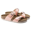 Birkenstock Womens Sydney Graceful Coral Peach Birko-flor 39 R EU