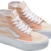 Vans - Unisex Sk8-Hi Tapered Stackform Shoes, Color Peach, Size: 5.5 M US Mens / 7 M US Womens