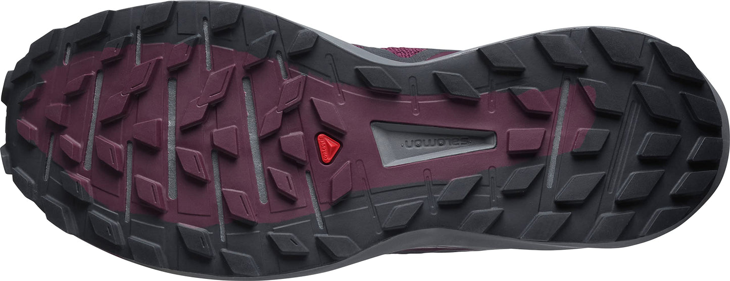 Salomon Women's Sense Ride 4 Running Shoes for Women, Wine Tasting/Quiet Shade/Ebony, 10