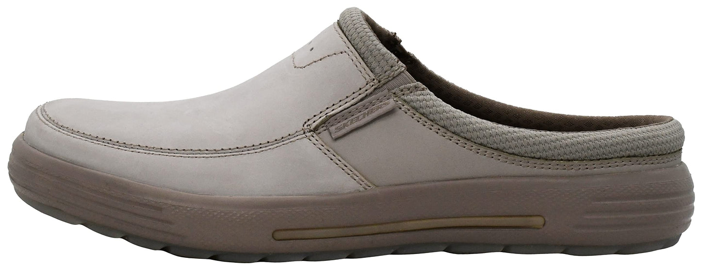 Skechers Men's Porter Vamen Slip-On Loafer, Stone, 8 M US