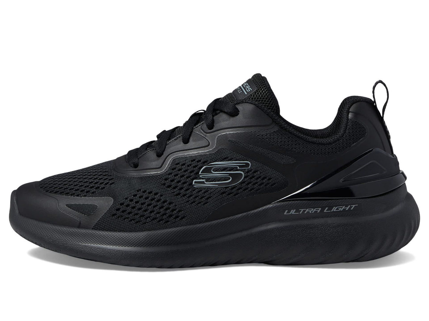 Skechers Men's 232674 Bkgy Trainers, Black, 10 US