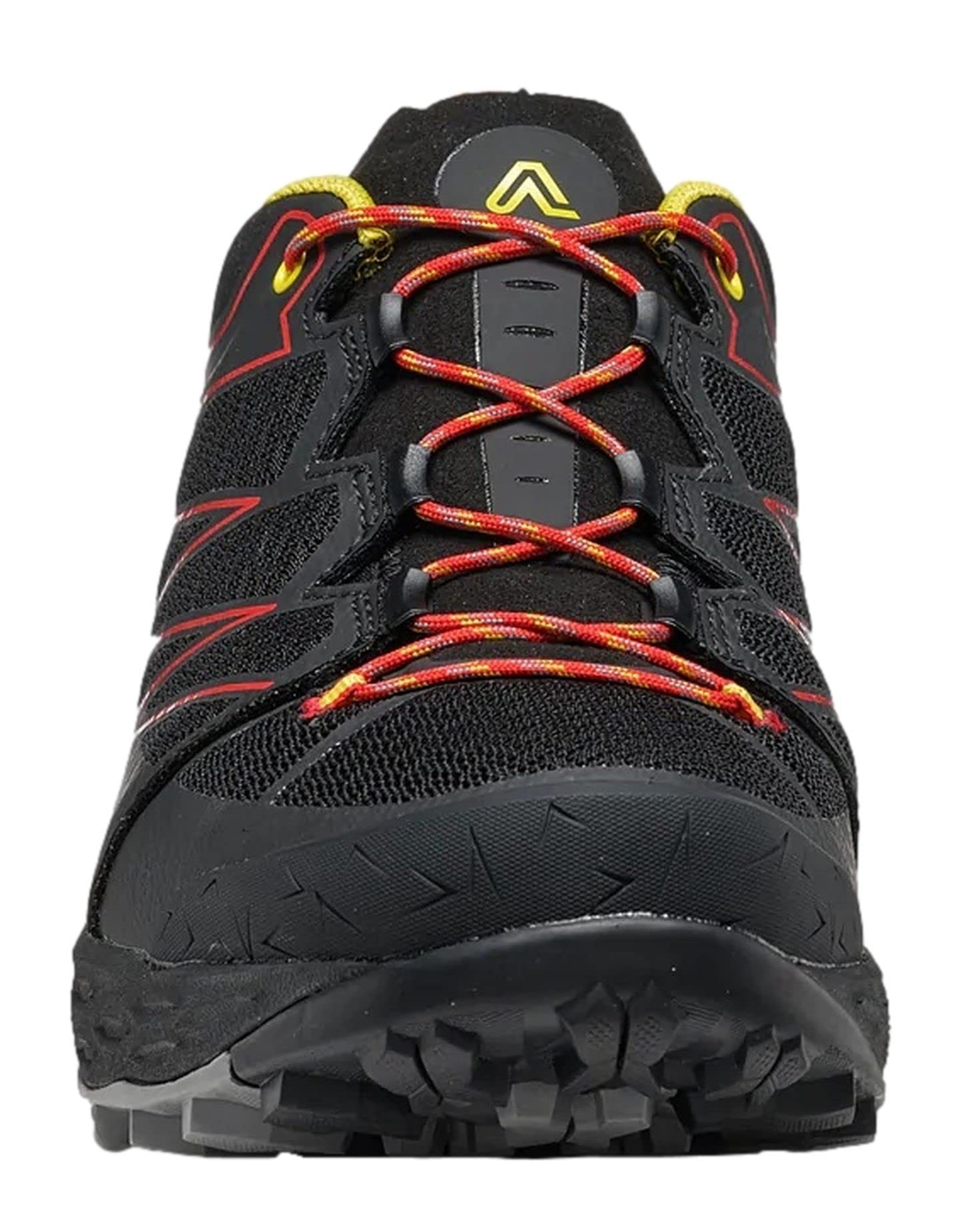 ASOLO Softrock Hiking Shoes - Men's Black/Black/Yellow 11