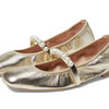 Stuart Weitzman Goldie Ballet Flat Light Gold 10 B