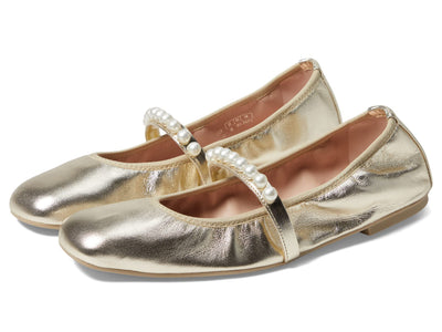 Stuart Weitzman Goldie Ballet Flat Light Gold 10 B