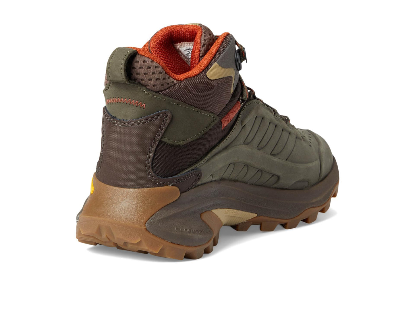 Merrell Men's Moab Speed 2 Leather Mid Waterproof Hiking Boot Olive 15.0 Medium