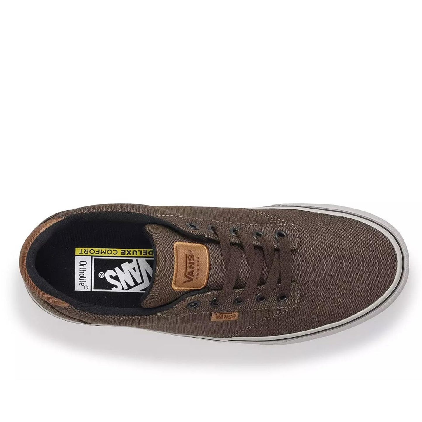 Vans Men's Atwood Deluxe Sneaker, Deluxe Textile Walnut/Grey, 11.5 M