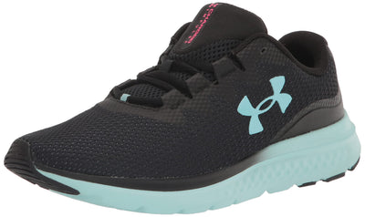 Under Armour Women's Charged Impulse 3 Running Shoe, (003) Black/Black/Still Water, 9, US