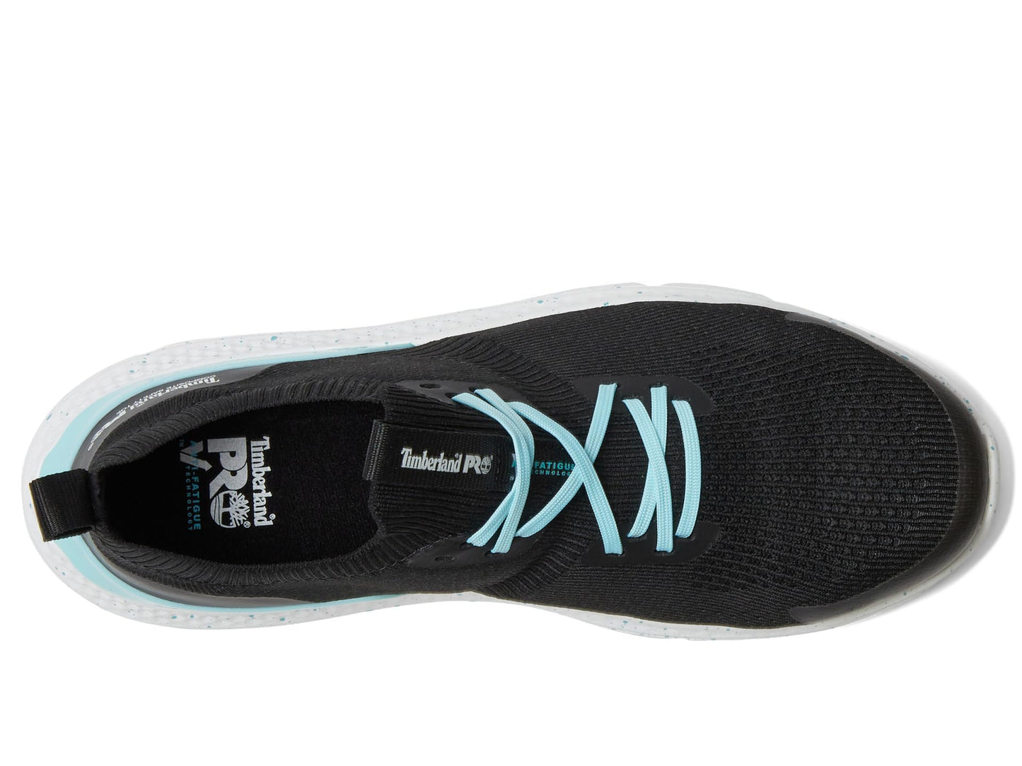 Timberland PRO® Setra Knit Composite Safety Toe Women’s Sneakers – Breathable Upper – Removable Insole Black/Turquoise 8.5 B - Medium