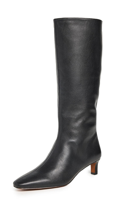 Madewell Women's Dorchester Dimes Tall Boots, True Black, 6 Medium US