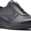 Clarks womens Kayleigh Sail Loafer, Black Interest Suede Combi, 7 US