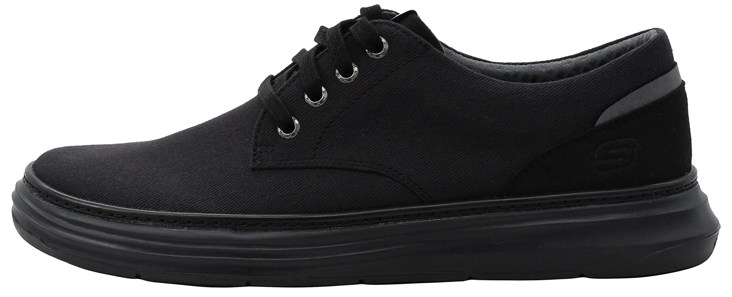 Skechers Men's Moreno-Ederson Shoes, Black/Black, 8.5 M US