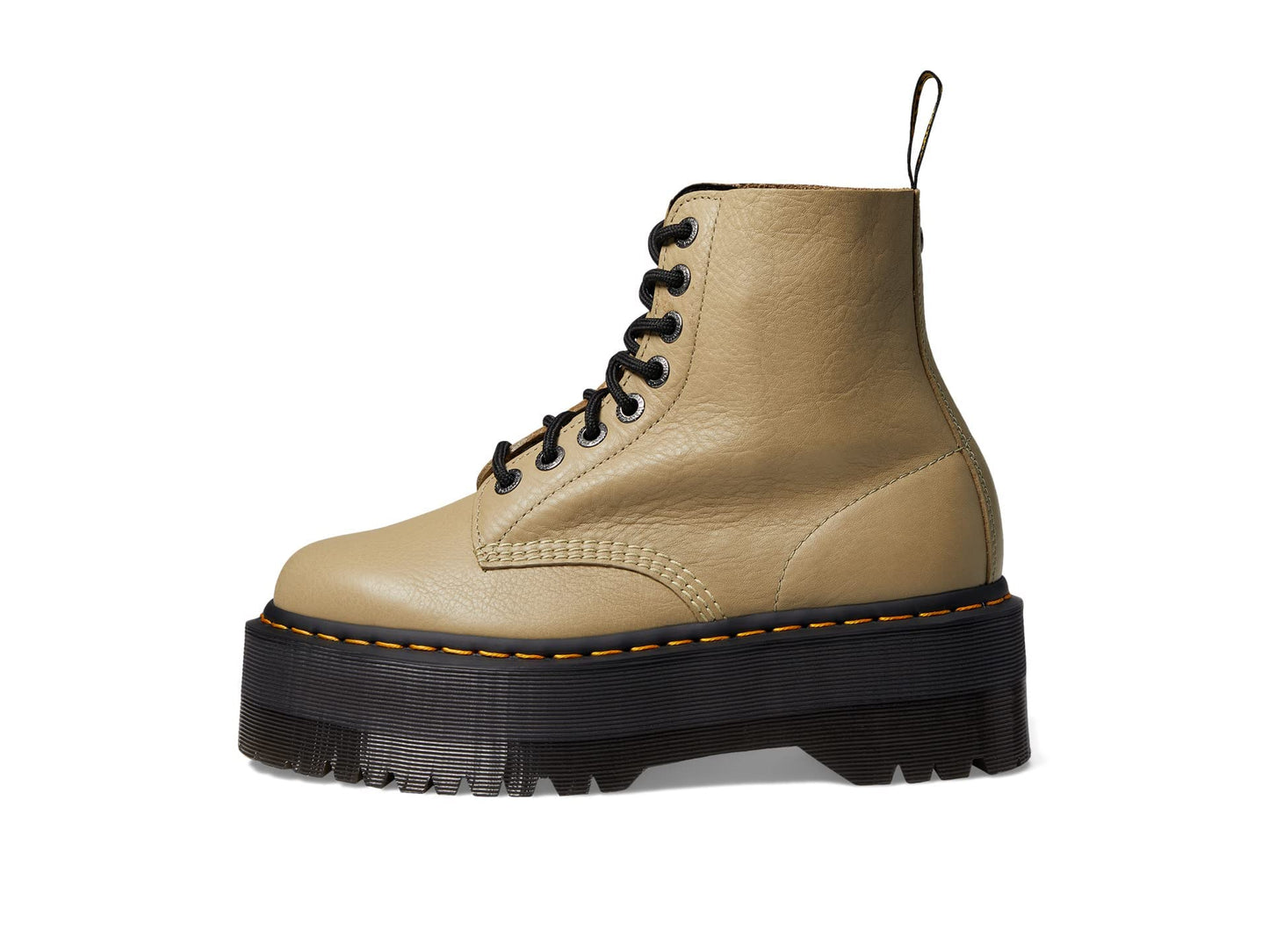 Dr. Martens Pascal Max Women's 1460 Combat Boots, Light Olive., 9 UK