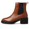Madewell The Carina Platform Chelsea Boots for Women - Leather Upper, Classic Round Toe Silhouette, and Textile Insole Dried Maple 8.5 M
