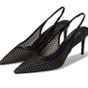 Stuart Weitzman 75 Slingback Pump Black 10.5 B