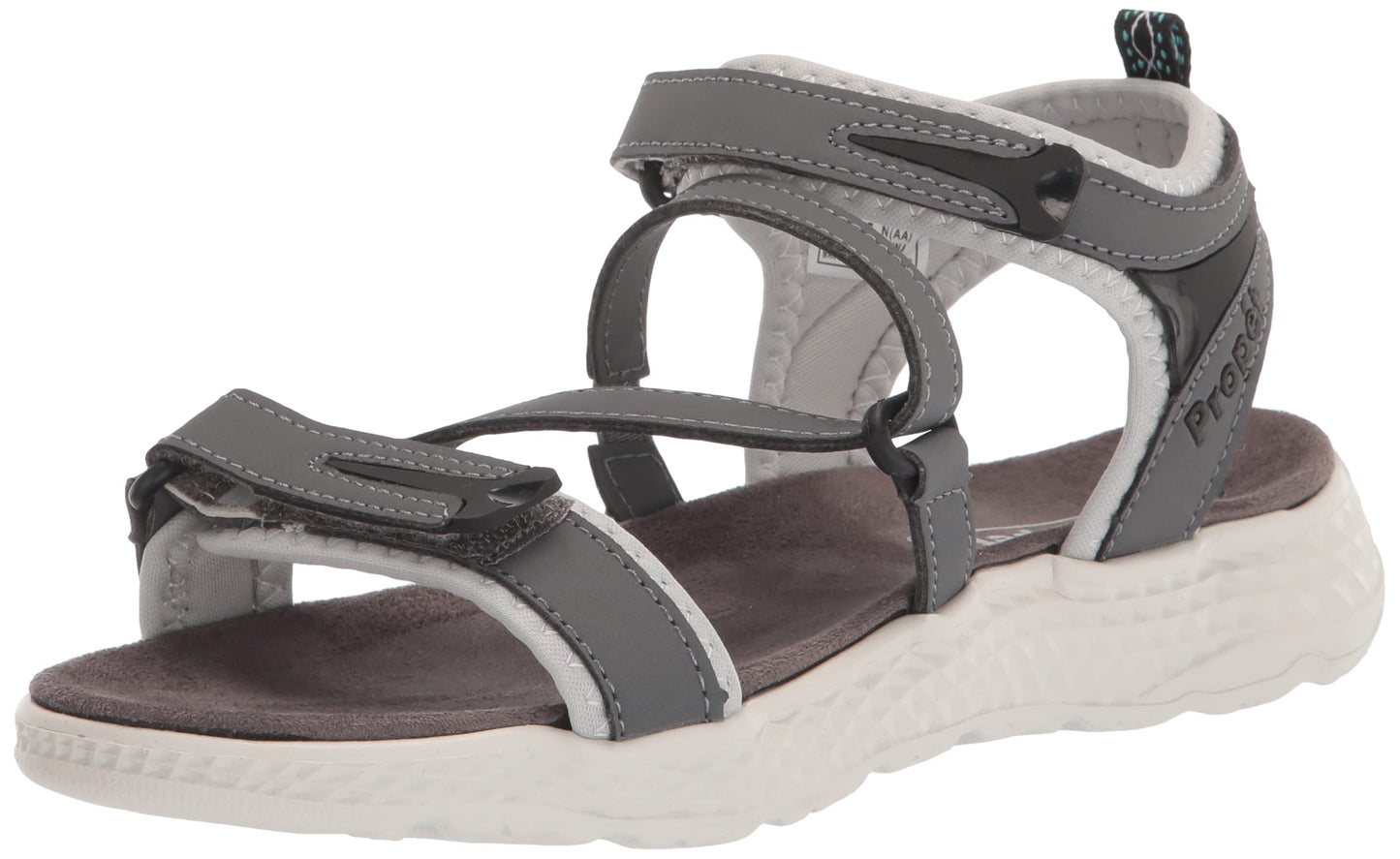 Propet Women's TravelActiv XC Walking Sandals, Dark Grey, 11 Narrow US